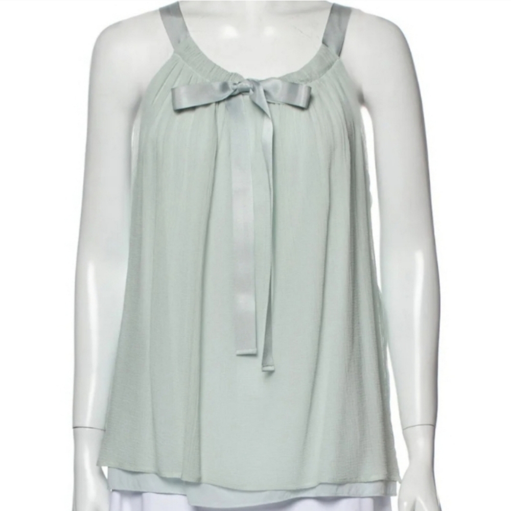 Burberry Silk Sleeveless Tank Blouse - Picture 12 of 13